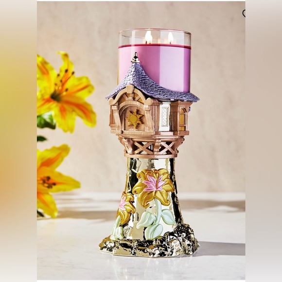 Disney Princess Rapunzel Tower 3-Wick Candle Holder - Picture 2 of 4